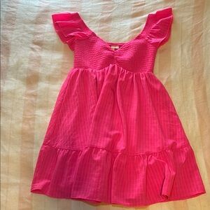 Pink Ruffled dress